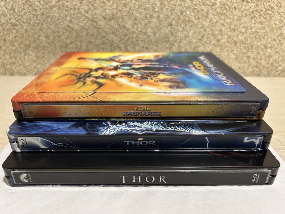 Steelbook Blu-ray Lenticular ZAVVI EXCLUSIVE  Тор (Thor) 1 - 3 рус.яз.