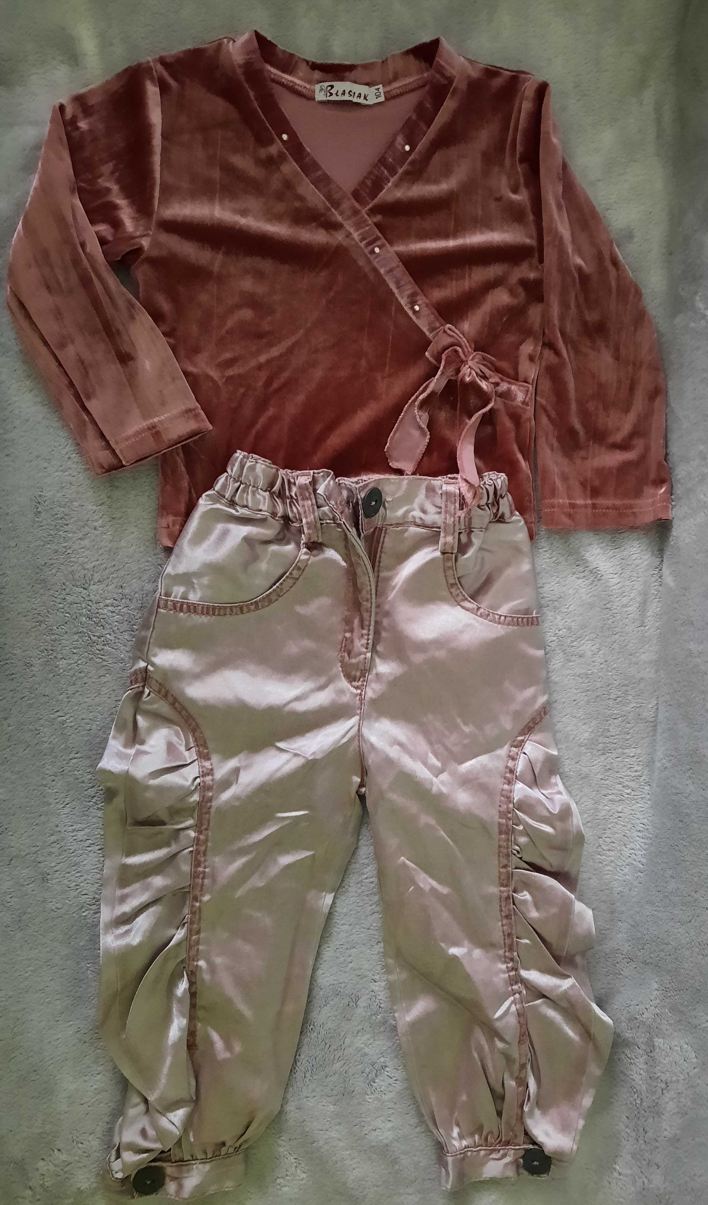 Bluzka Błasiak 104 + spodnie komplet śliczny dla dziewczynki 3-4 lata
