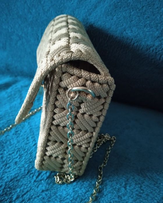 Hand made torebka na kanwie kopertowa