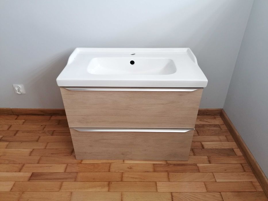Szafka z umywalką 80cm NOWA