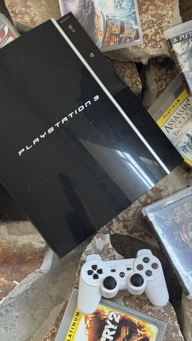 Playstation 3 slim ps3fat з іграми в комплекті