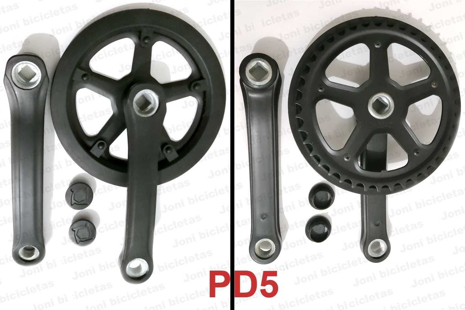 Pedaleiras e eixos de quadra