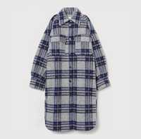 Пальто сорочка в клітинку від H&M в стилі Isabel Marant