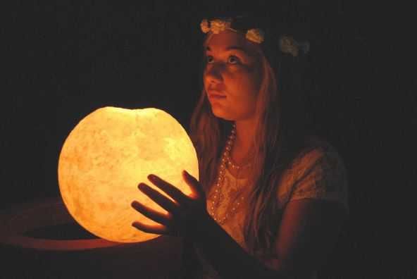 Vela esférica semi-translúcida tamanho A (Moon/Marble/Crystal)