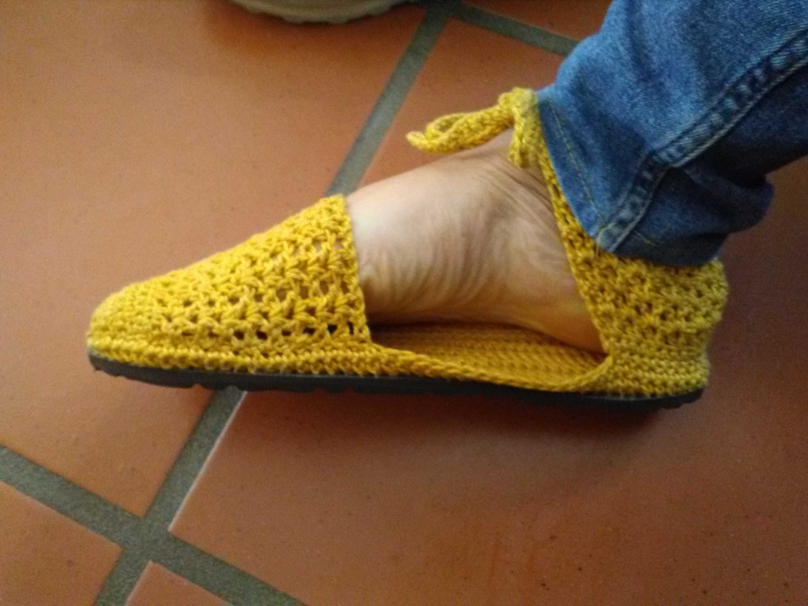 Sandálias em crochet