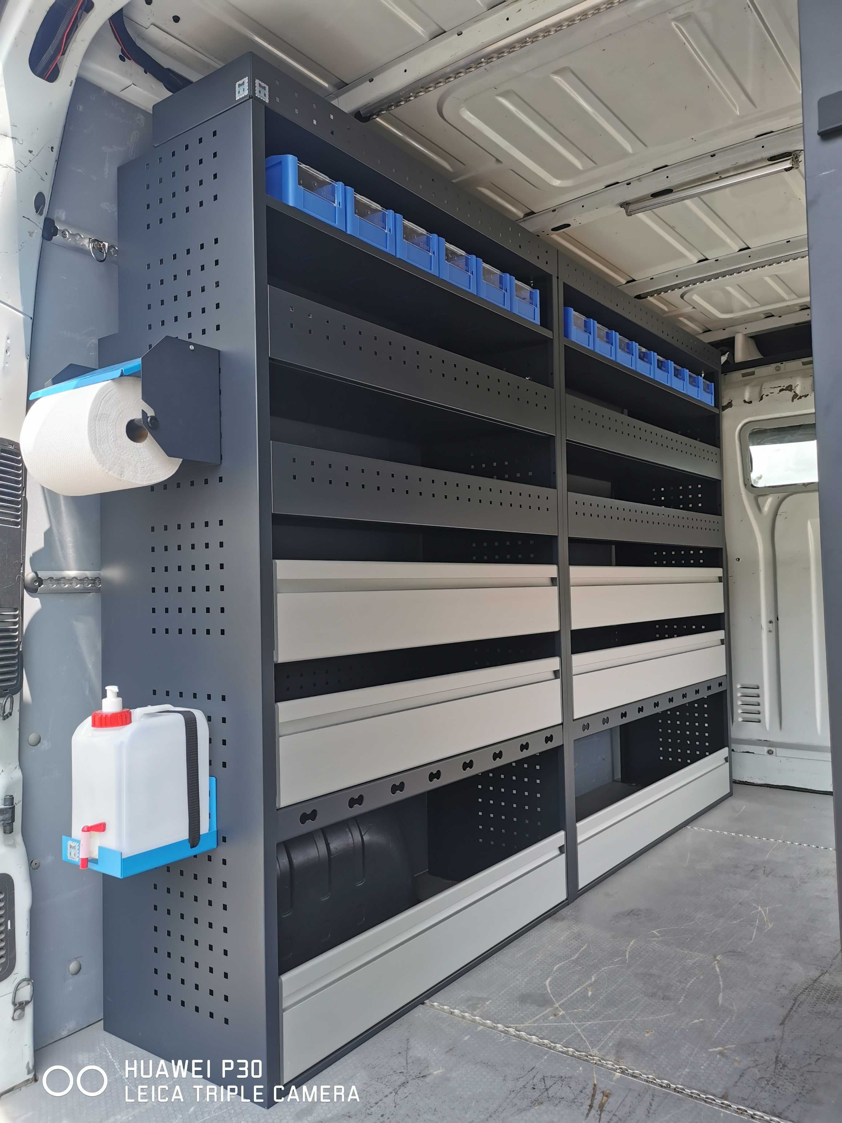 Zabudowa serwisowa warsztatowa półki Sprinter Transit Crafter