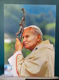 Obraz na płótnie dewocjonalia Karol Wojtyła Jan Paweł II 50 x 70 cm
