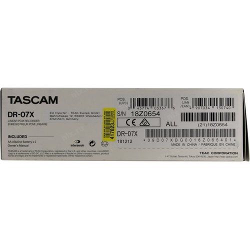 Tascam DR-07X новейший HiRes рекордер 24bit/96kHz