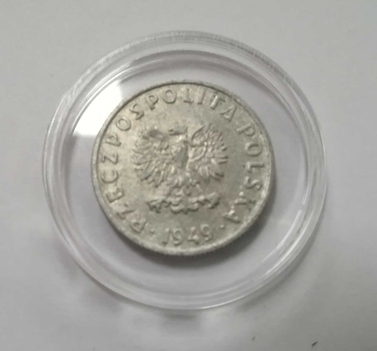 moneta 5 gr z 1949 z destruktem