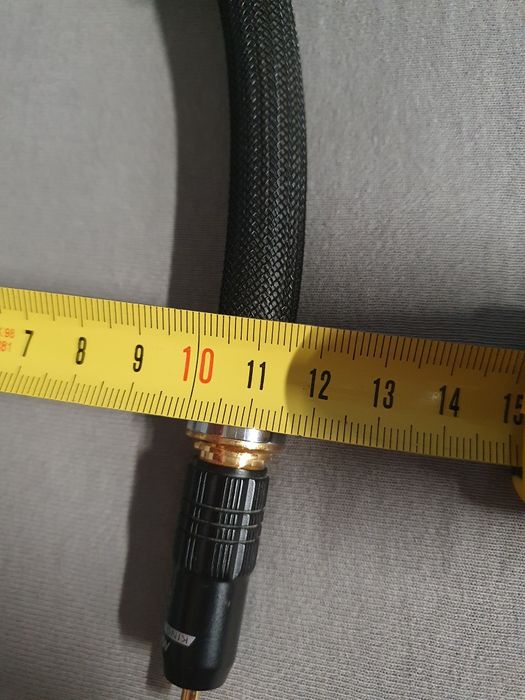 Coaxial kabel 14mm 90 cm zloto