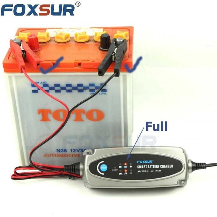 Foxsur FBC1236 Автоматичний імпульсний інтелектуальний 5-stage ЗП