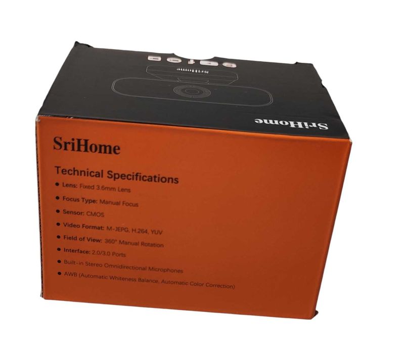 Kamera internetowa z mikrofonem SriHome FullHD 1080P