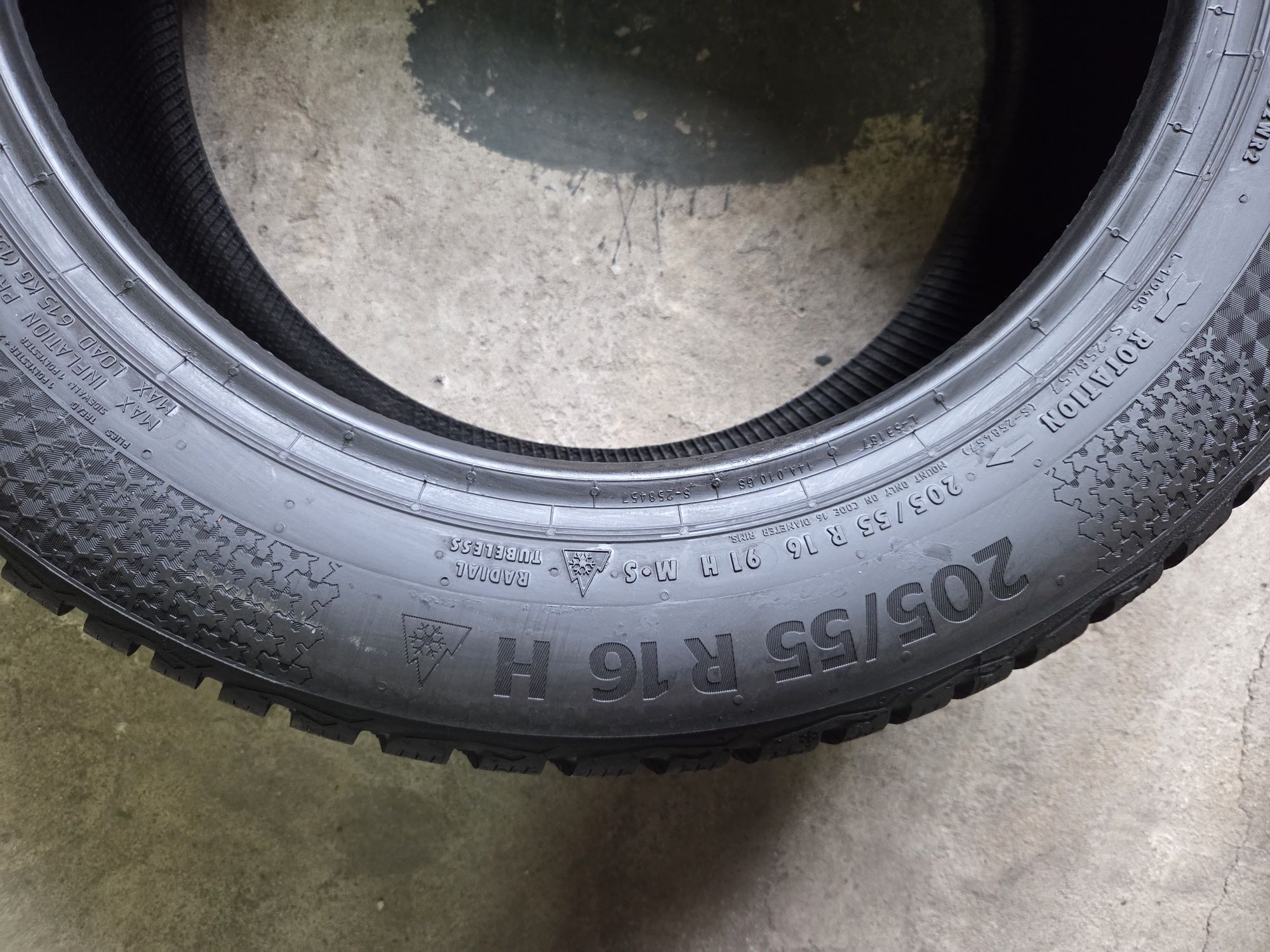 opony używane 205/55R16 Continental Wintercontact TS 870