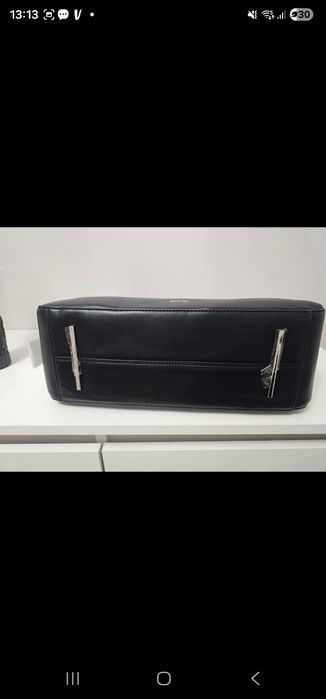 Torebka Calvin Klein bagietka shopperka shopper oryginalna czarna