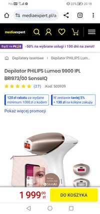 Depilator laserowy Philips Lumea