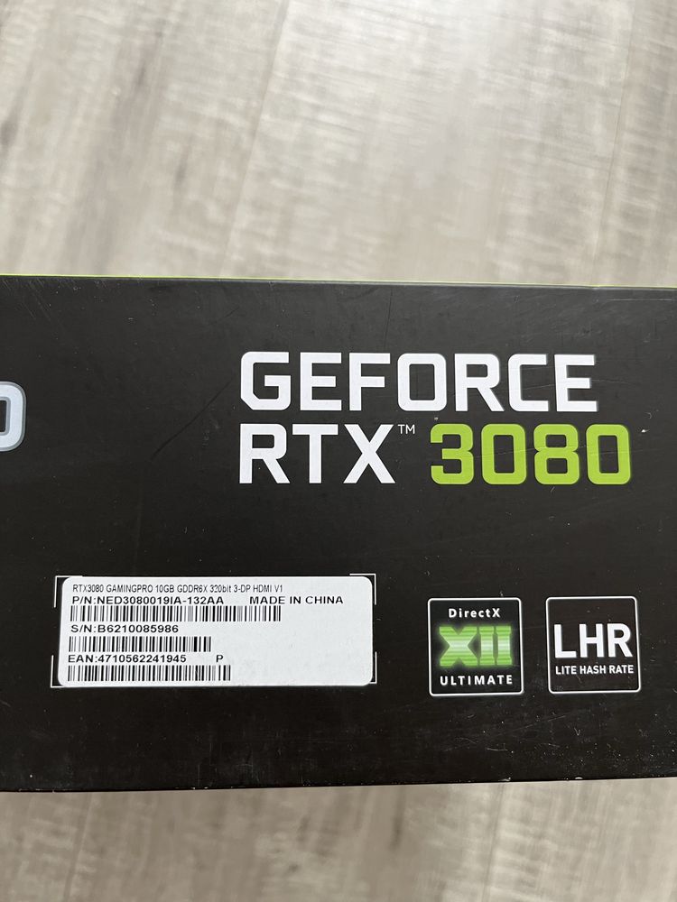 Palit GeForce RTX 3080 GamingPro 10G ВЖИВАНА