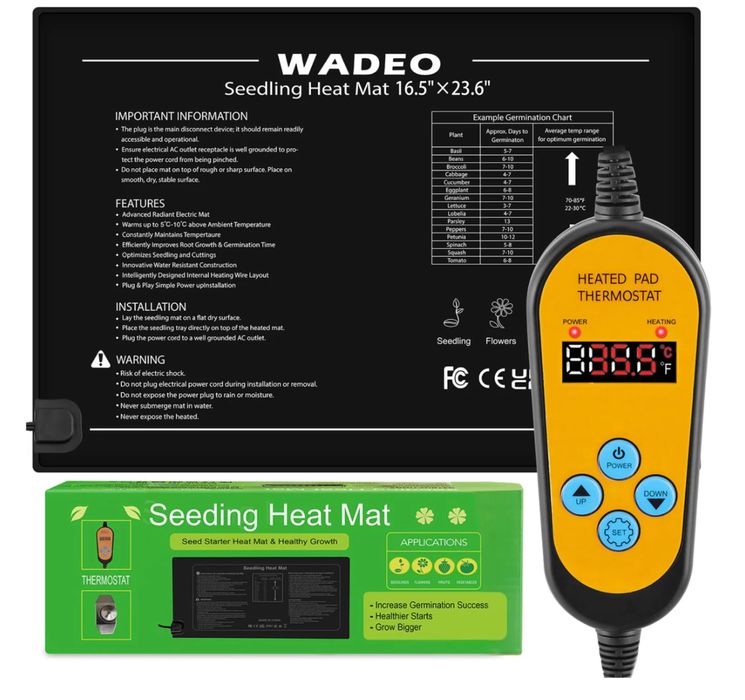 Mata grzewcza WADEO do roślin 52 x 25 cm