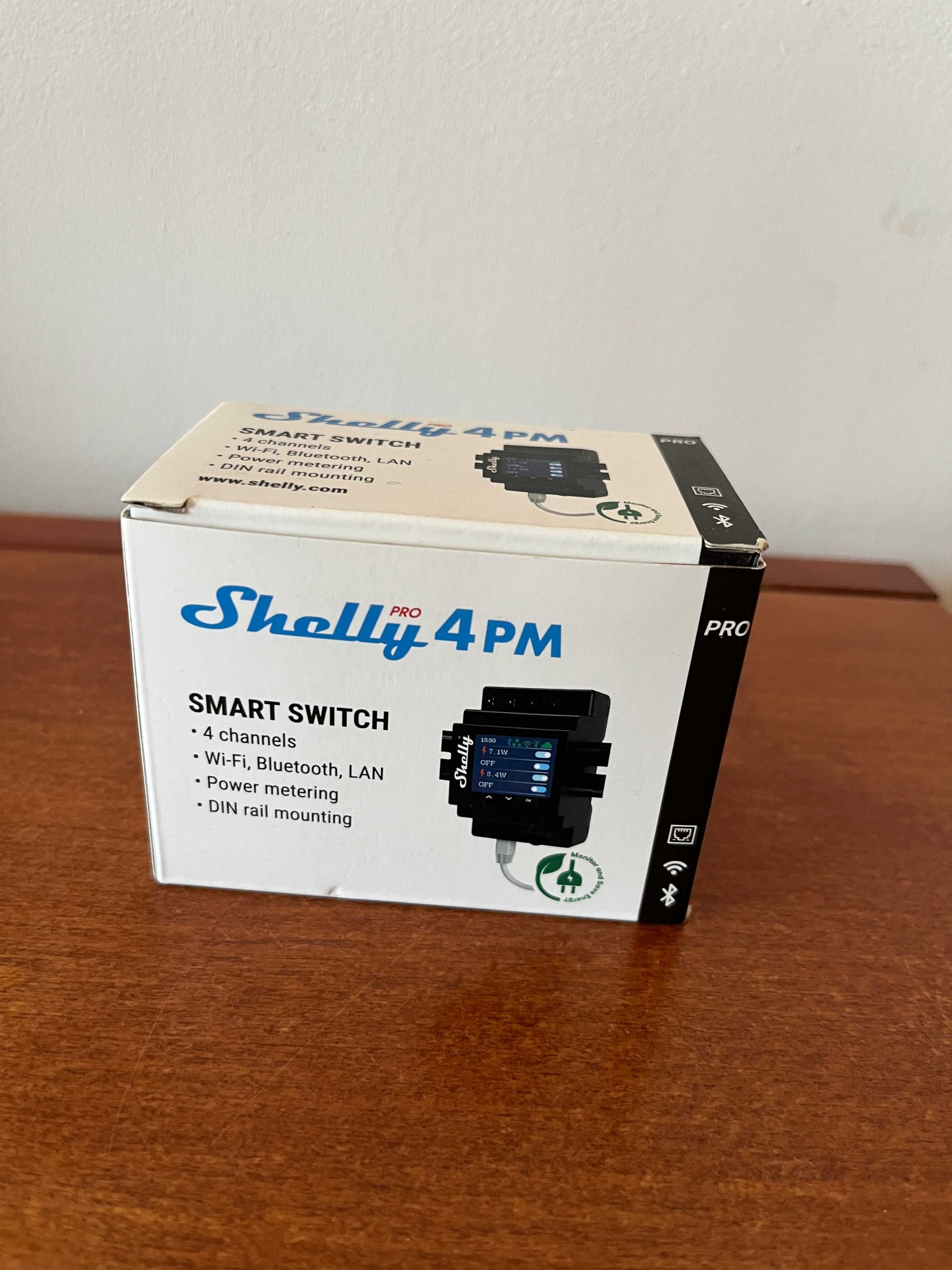 Shelly Pro 4PM - Smart Switch - Novos