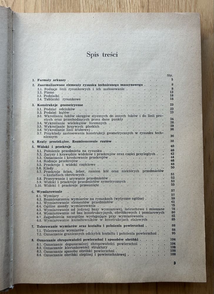 Rysunek Techniczny Maszynowy – T. Dobrzański – WNT 1962