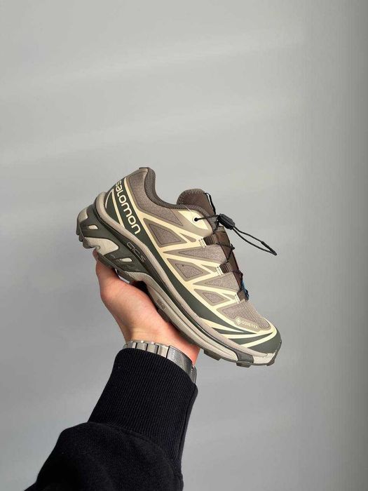 Кросівки зимові Salomon XT-6 Gore-Tex Vintage Khaki premium