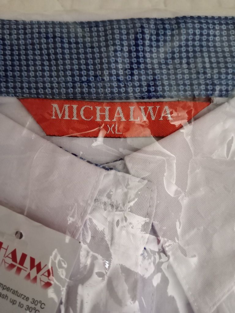Biała koszula chłopięca XL, długi rękaw