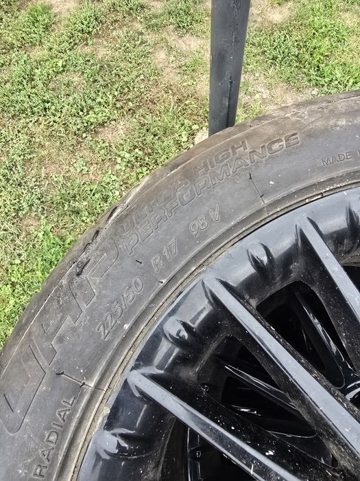 Alu 17 5x110 opony prawie nowe lato alfa