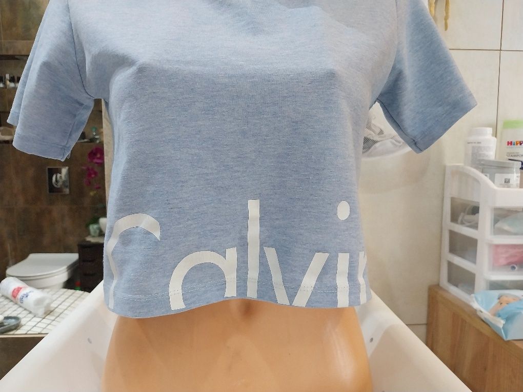 Bluza z kapturem CK light blue