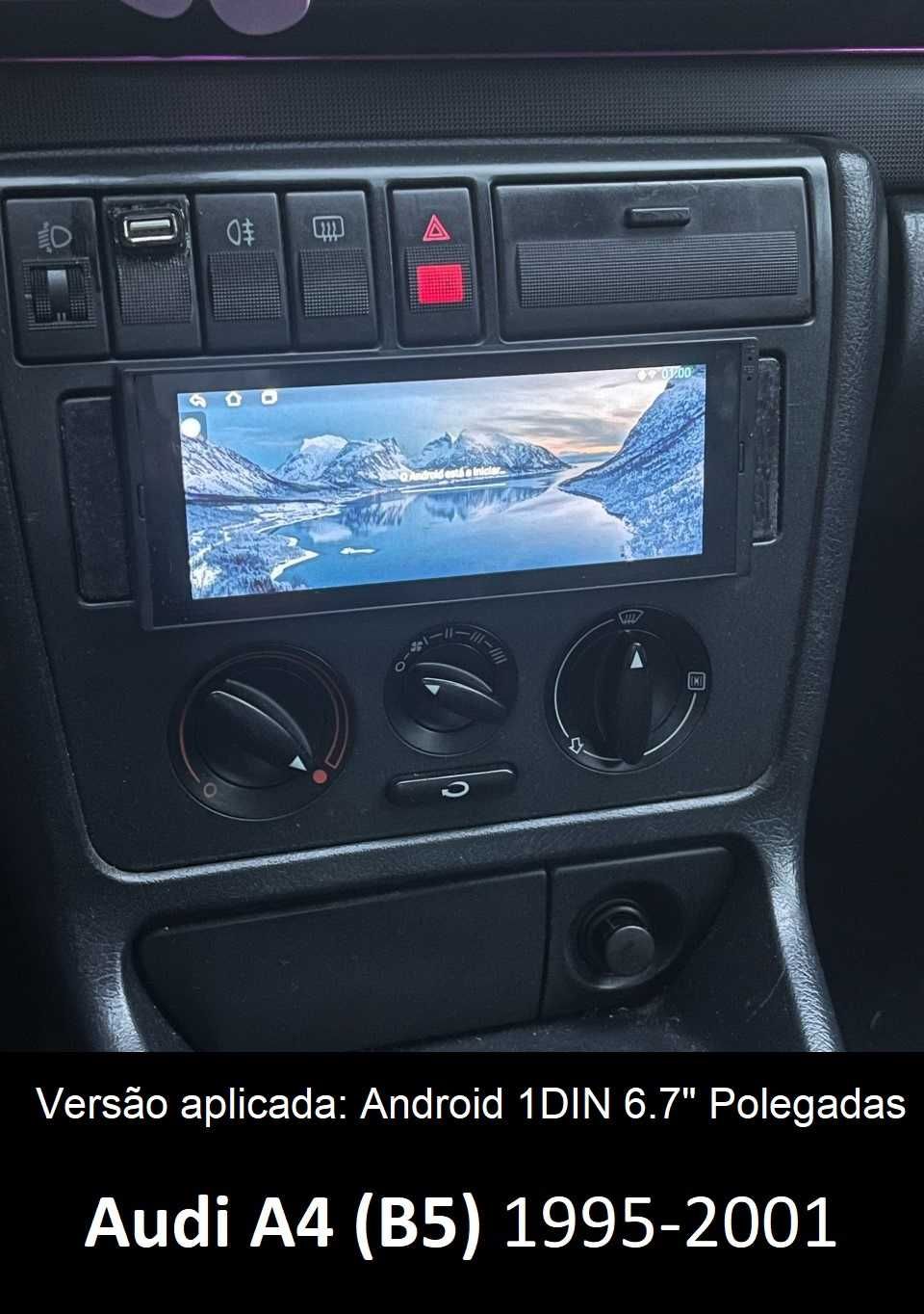 (NOVO) Rádio 1DIN • AUDI A2/A3/A4/A6/A8 • Android GPS (2DIN)