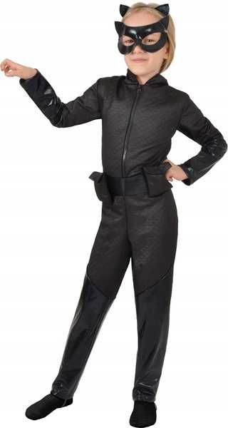 STRÓJ catwoman dziewczęcy przebranie halloween LICENCJA 110 5-7lat