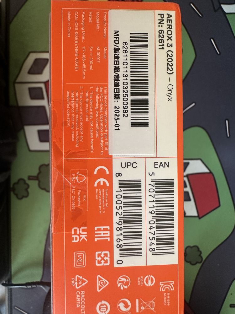 Myszka SteelSeries Aerox 3 Onyx