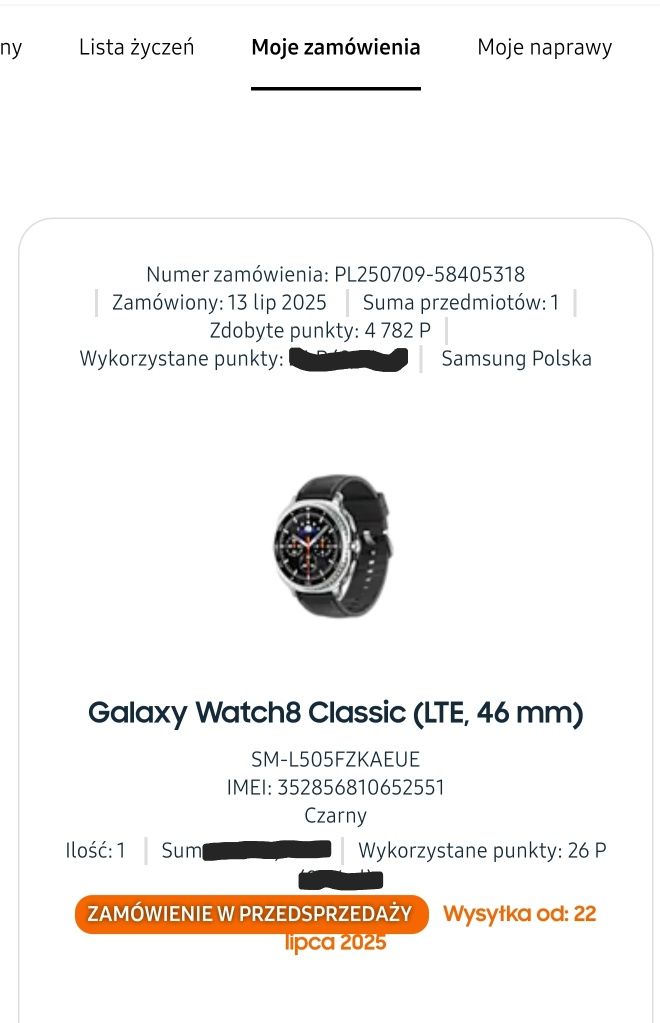 Samsung galaxy watch 8 classic lte 46mm słuchawki galaxy buds3