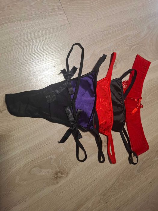 Zestaw 5 sztuk stringów XXL