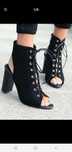 Buty wiązane czarne 38-39