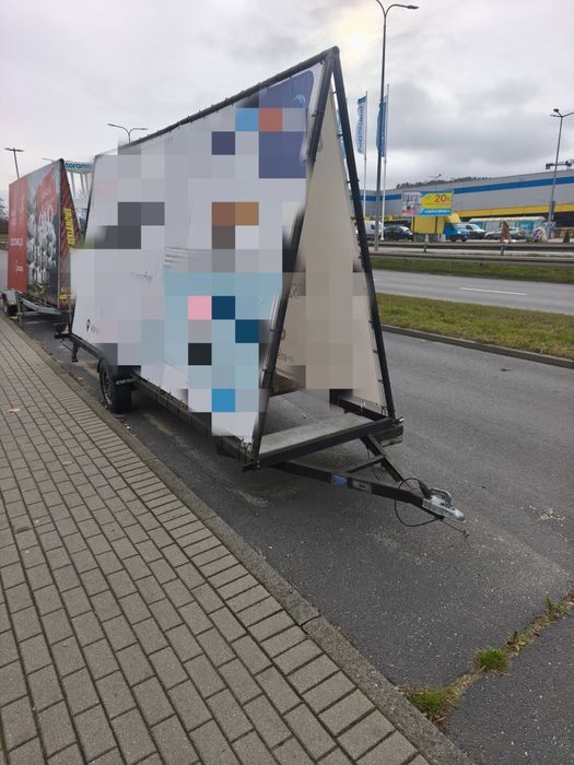 Wynajmę przyczepę reklamowa