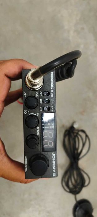 CB Radio President Johnny II ASC + antena President Missouri 72 cm