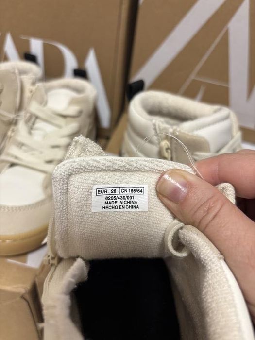 Черевики Zara 26 розмір демісезонні, високі кеди