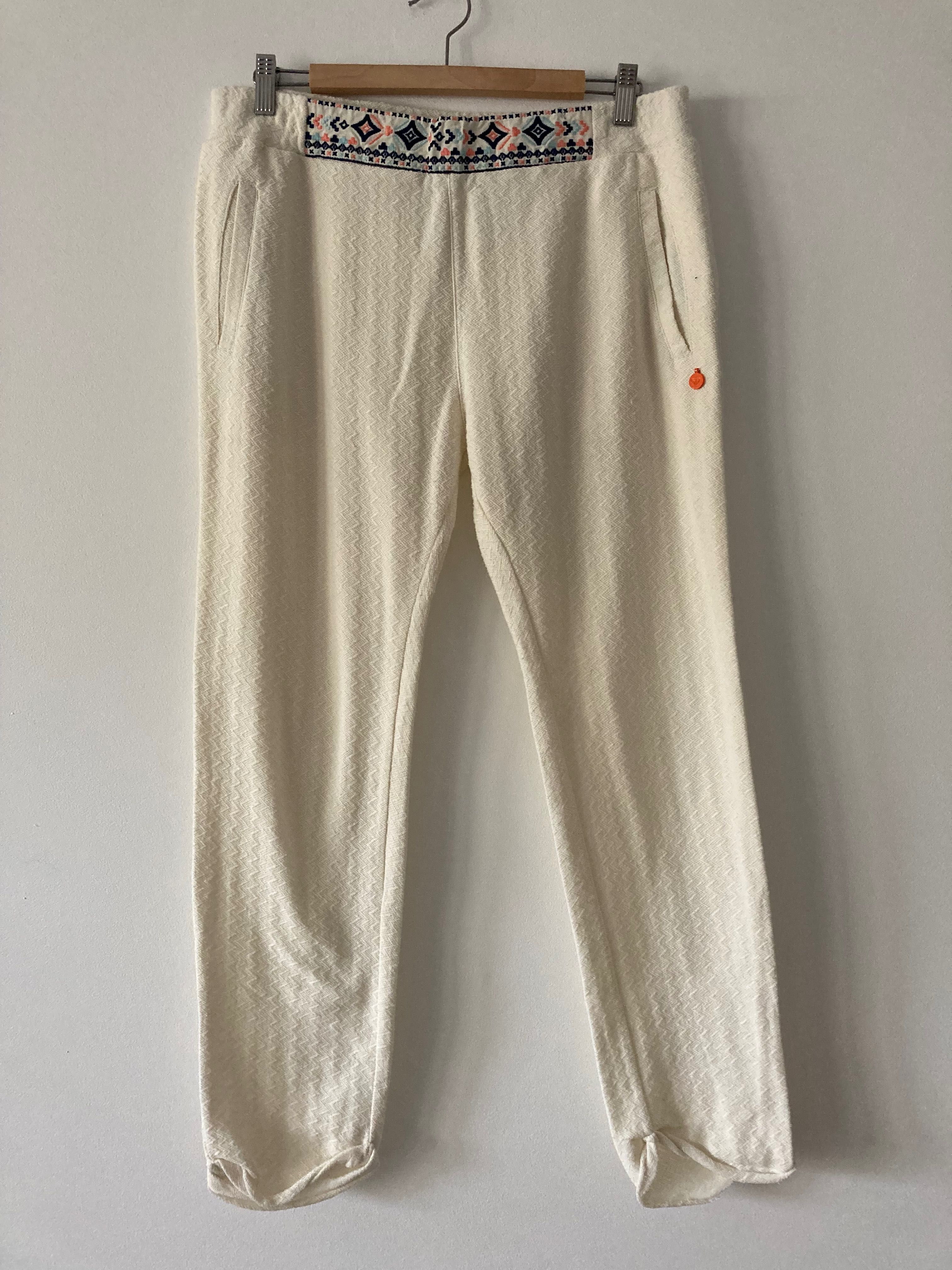 Spodnie roxy pleciony materiał wzór l xl