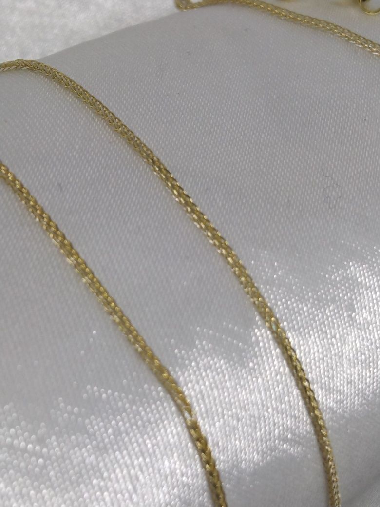 Złoty damski łańcuszek, złoto 585, 45 cm
