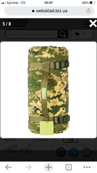 Тактичний флісовий плед 150х180см – ковдра для військових із чохлом.