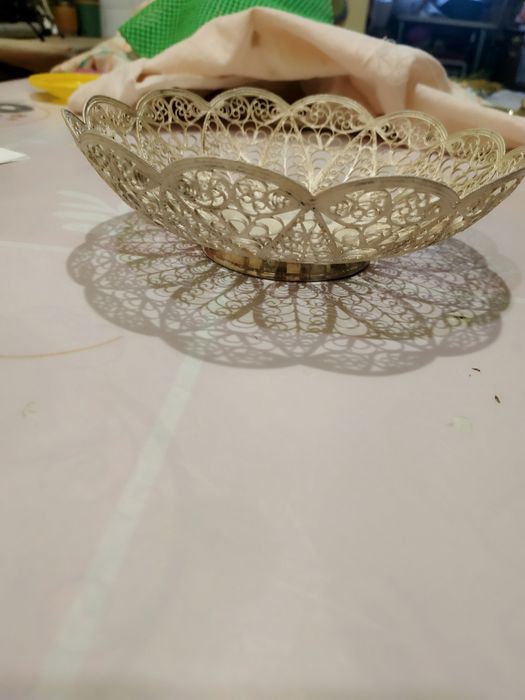 Вазочки антикварные.Индия эмаль, сахарница  и  конфетница