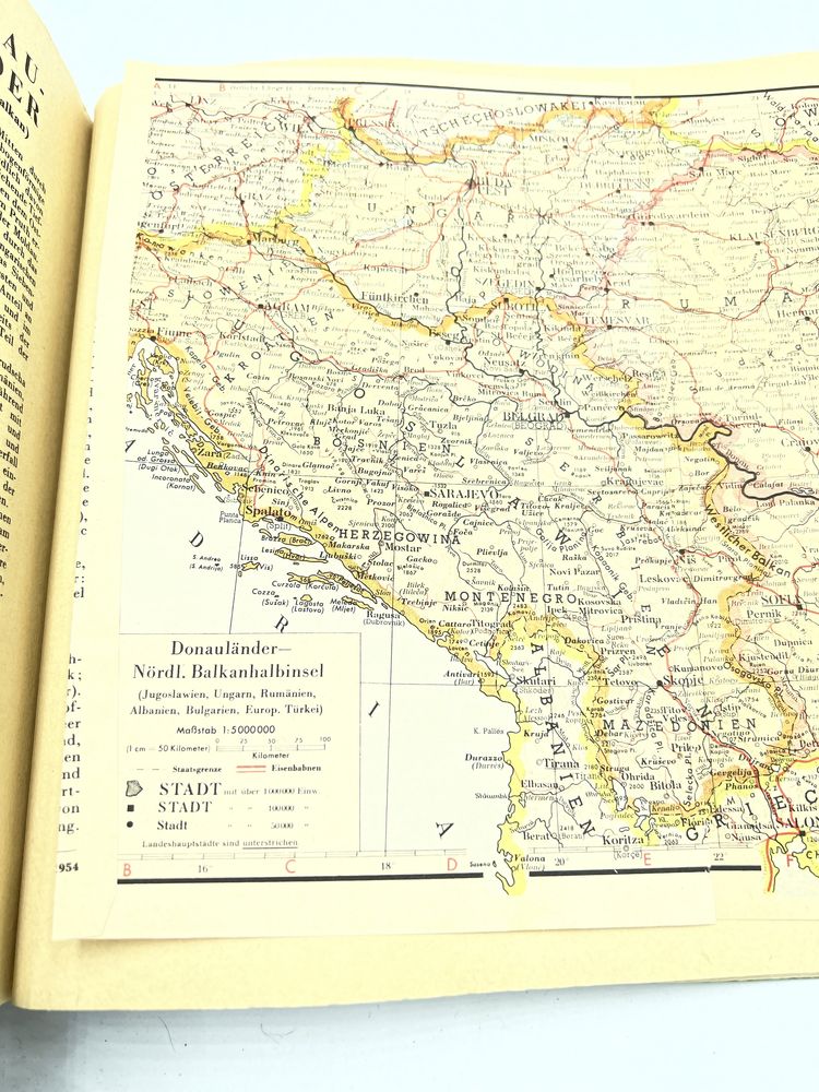 Unser Europa Der Sammel-Atlas  BERLINER niemiecki atlas mapy KB060123