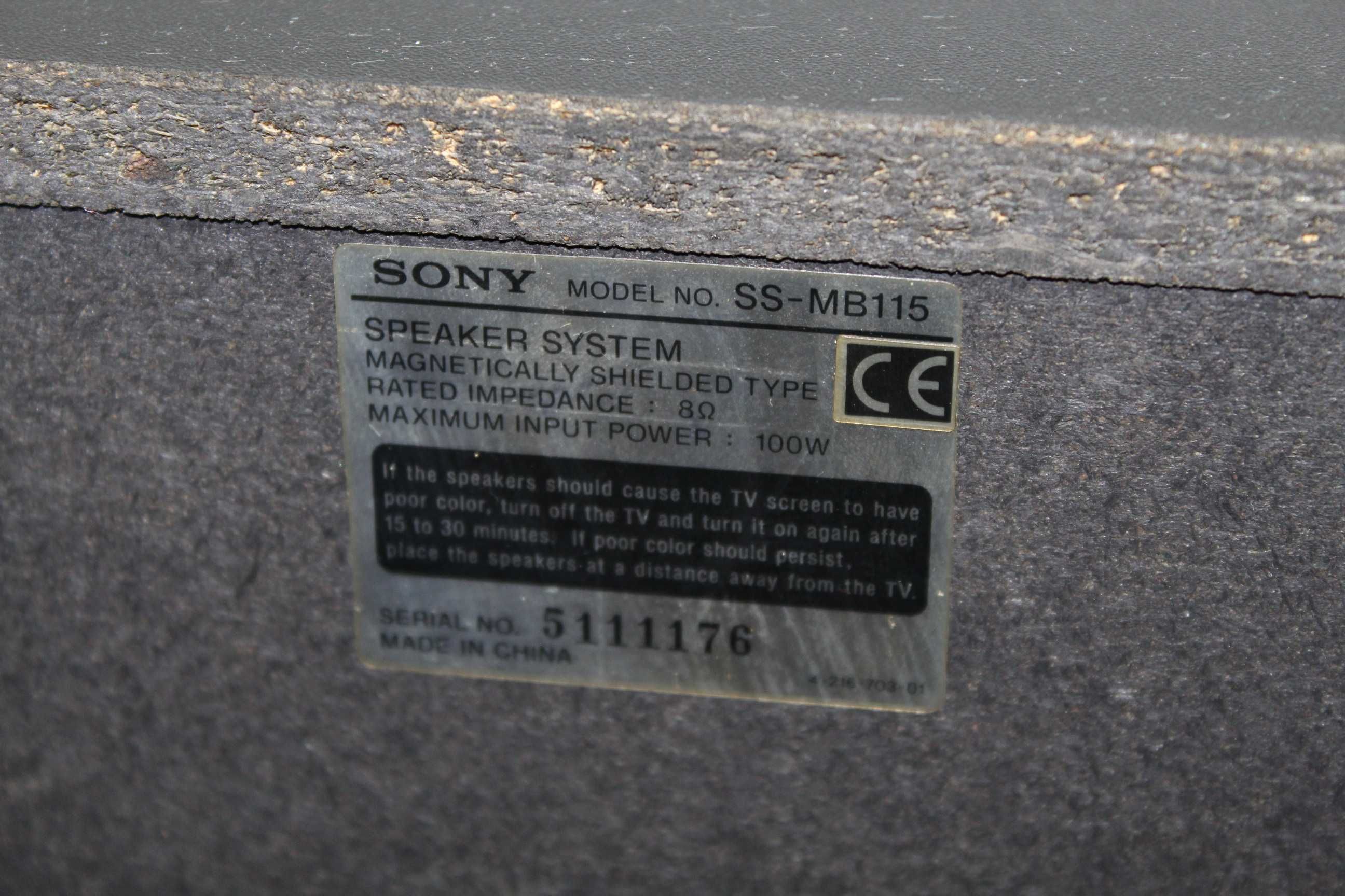 SONY SS-MB115 Kolumny głośniki monitory 2 way speaker Wysyłka