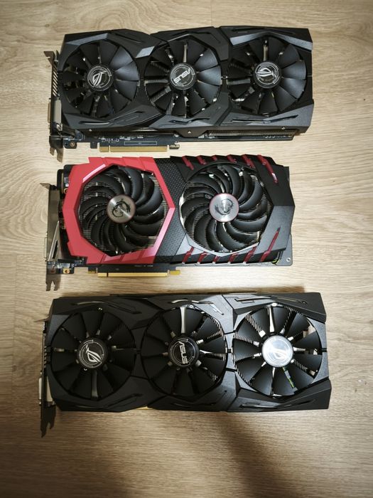 Asus Radeon RX580 ROG Strix 8GB \ ASUS rog strix GeForce GTX 1060 6GB