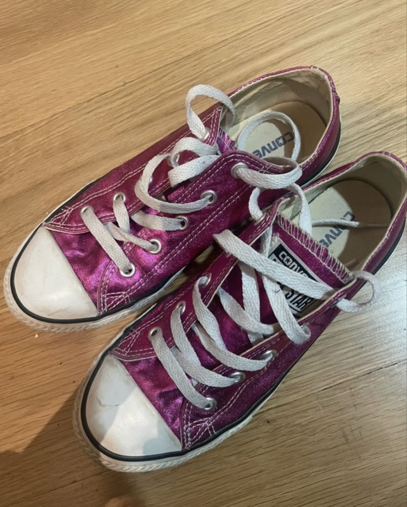 Vans cor de rosa metalico