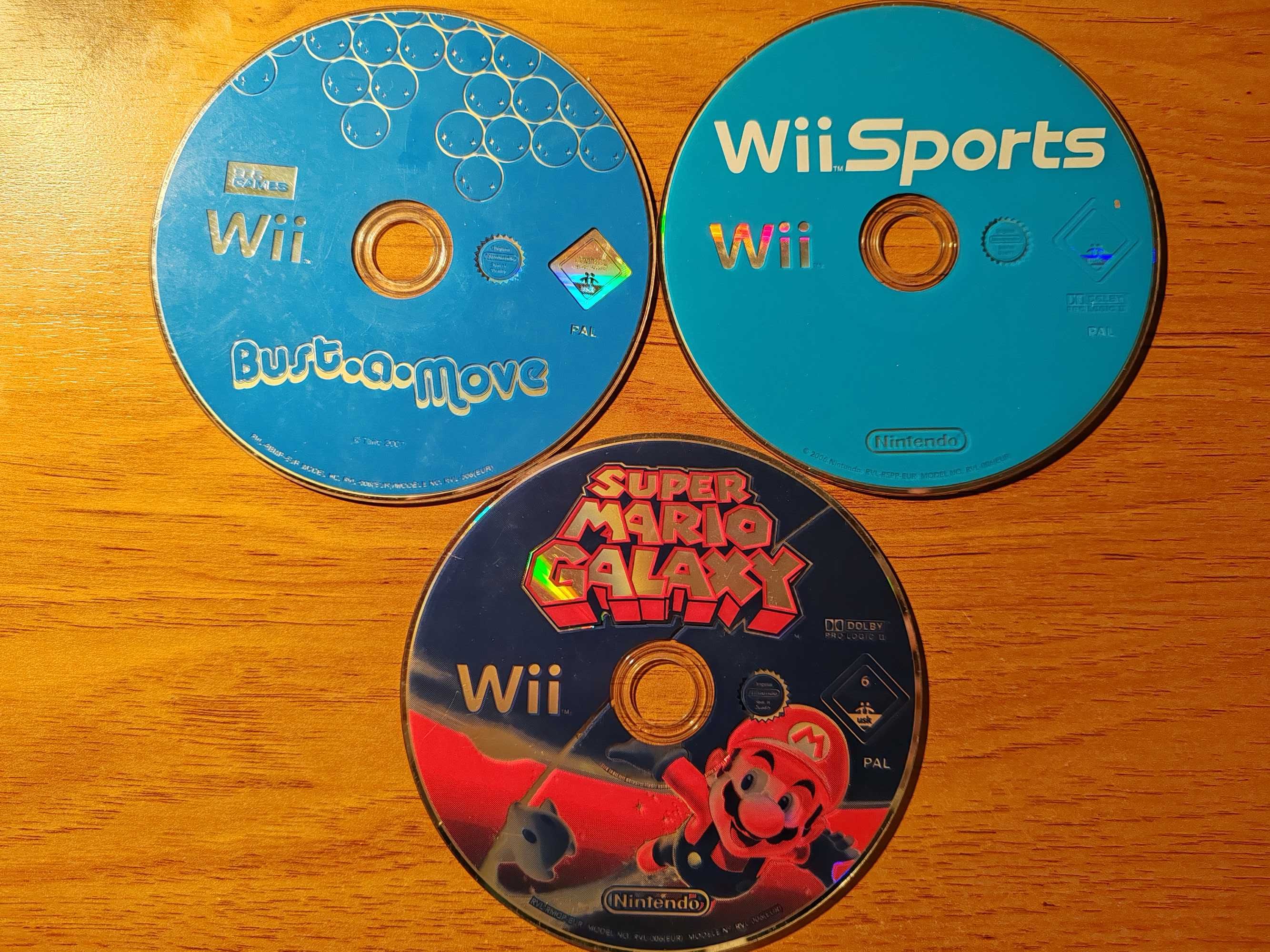 Wii Mario Galaxy + Wii Sports + Wii Bust-a-Move