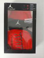 NOWY Nike Air Jordan zestaw body śliniak czapeczka