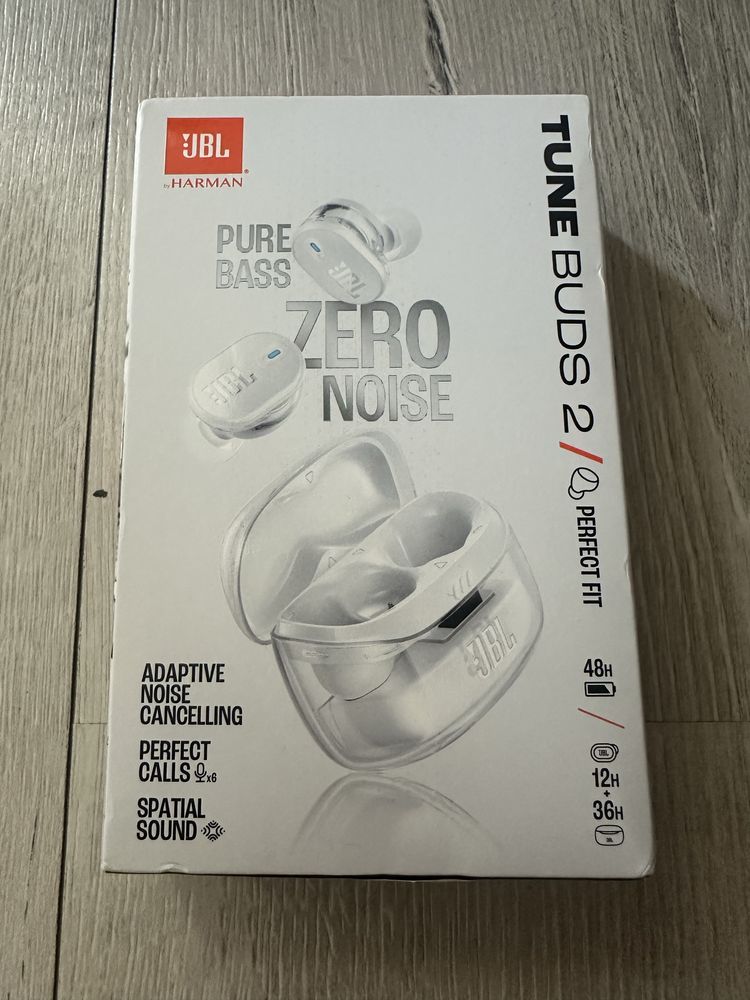 JBL TUNE BUDS 2 Nowe Oryginalne Białe
