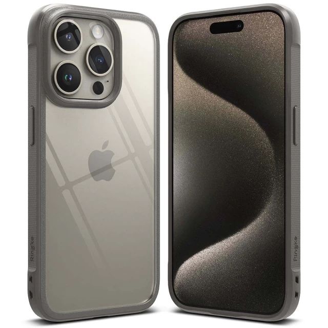 Чохол Ringke Fusion Bold для iPhone 15 Pro - Grey