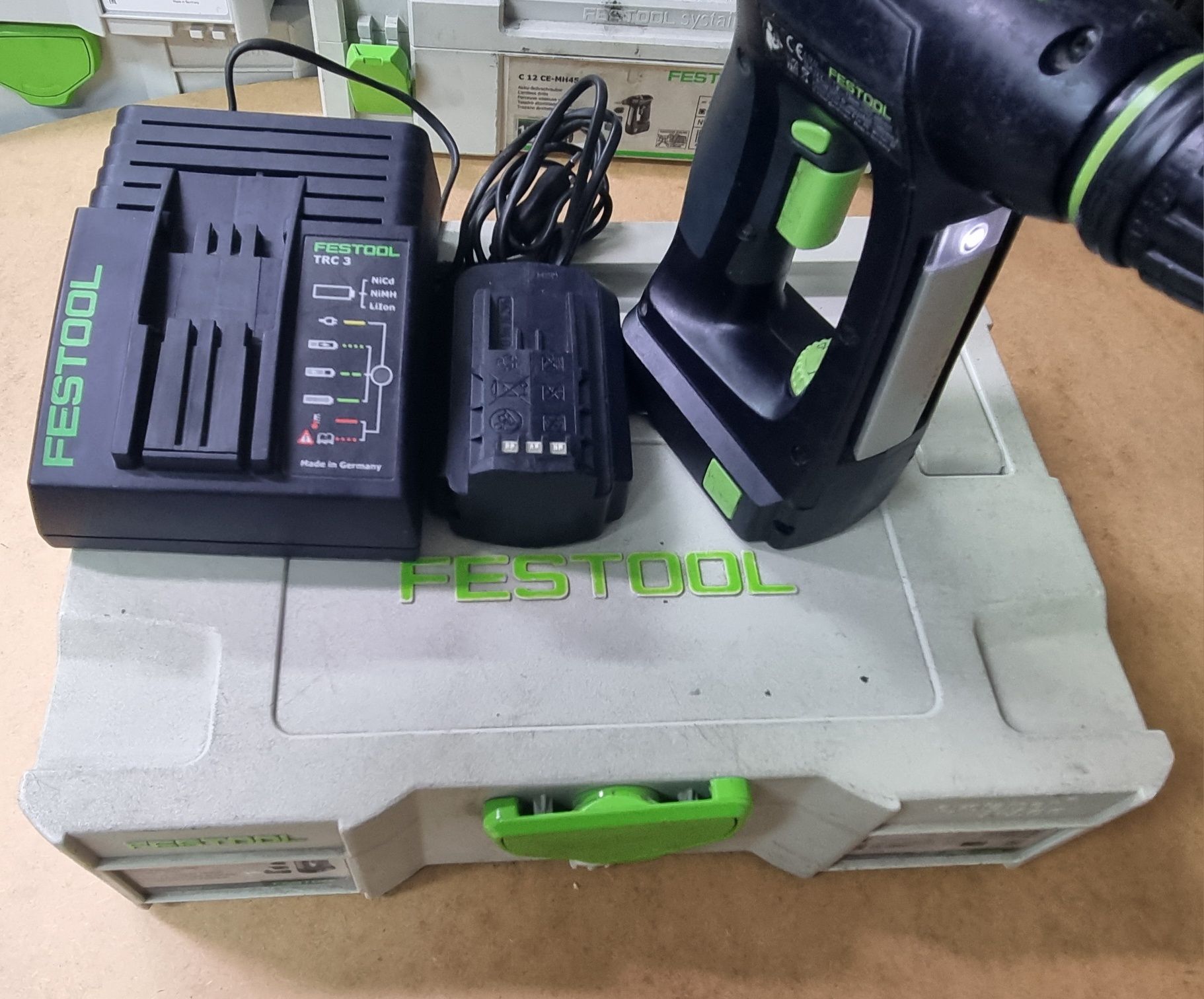 Wkrętarka festool c12 li-ion systener 2 aku ładowarka fast fix t  loc