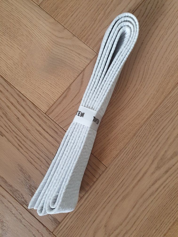 Biały pas Taekwondo 120 ITF TOP TEN